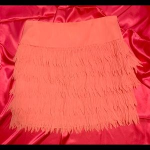 Pink Ann Taylor size 2 mini skirt with lining cute